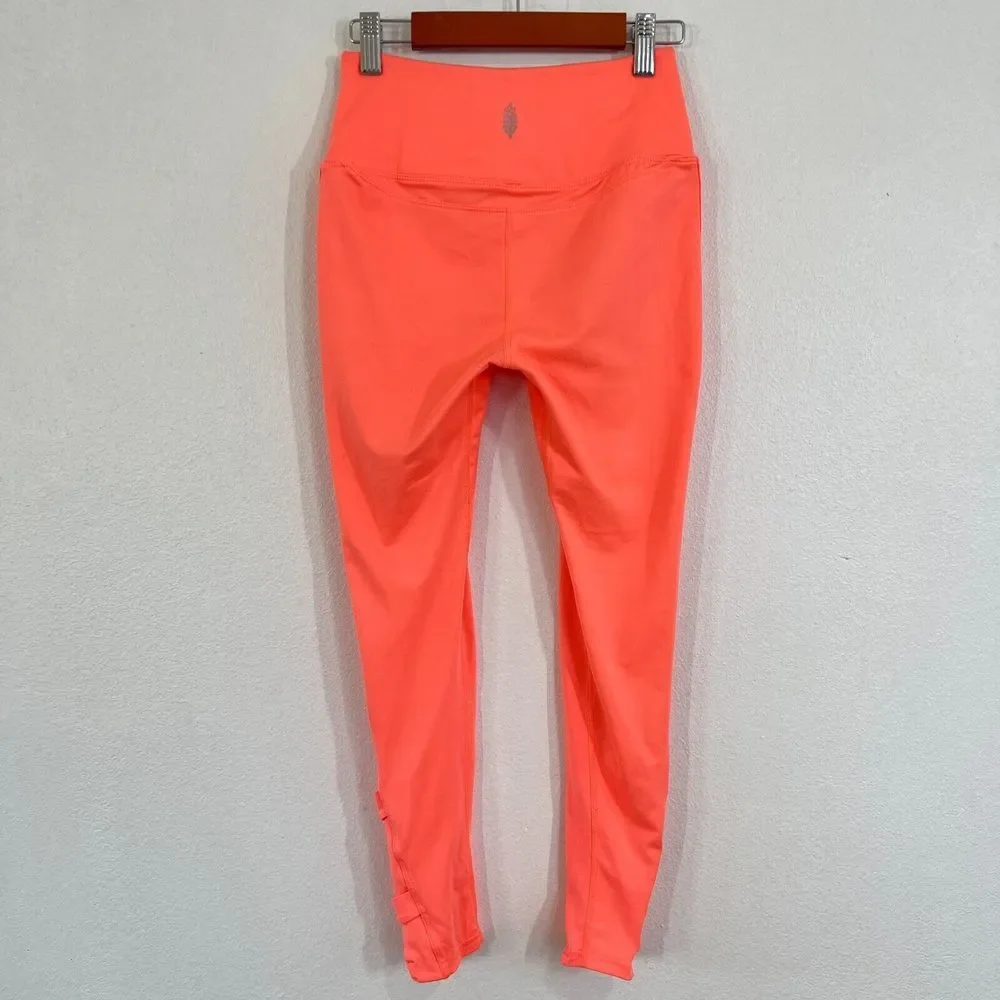 Free‎ People Movement Women's Papaya Punch Very Prairie Leggings XS Stretch Gym